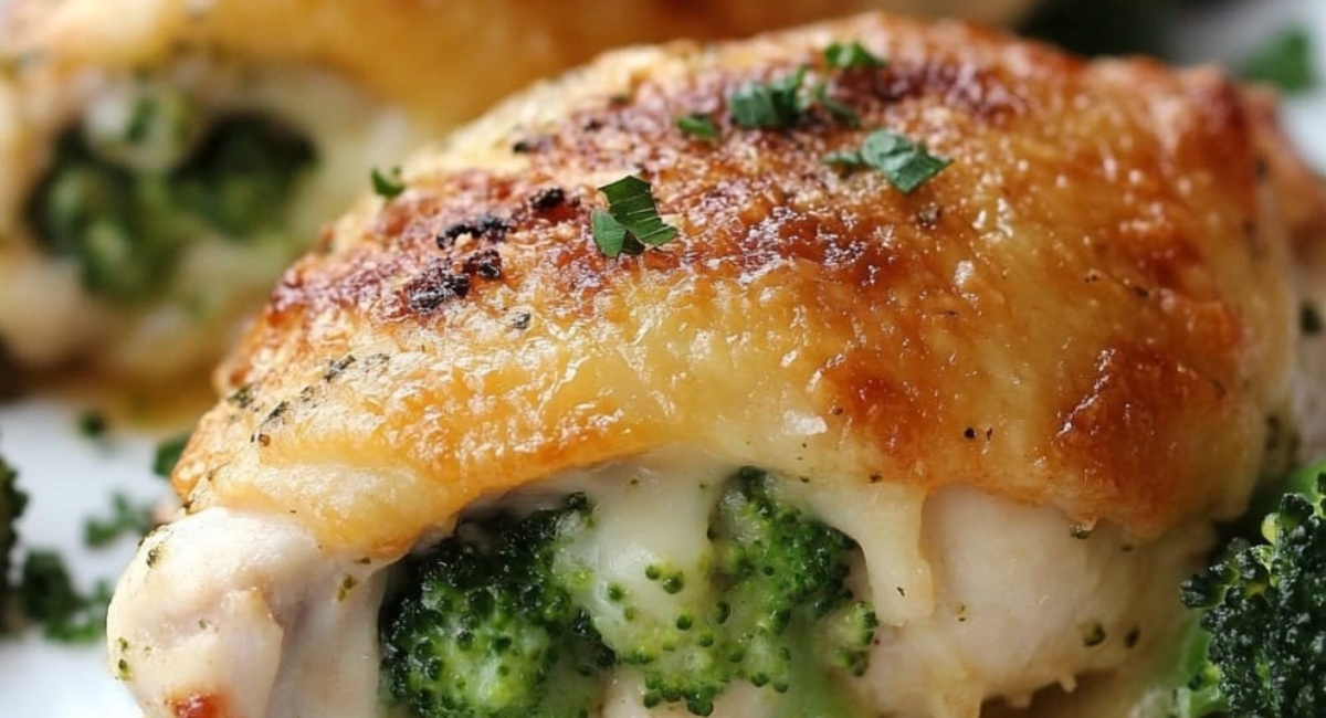 Poulet Farci au Brocoli et au Fromage