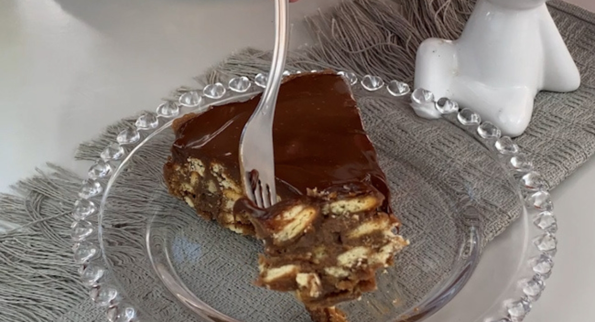 Tarte à la paille italienne ! Pas de four et très facile à réaliser !