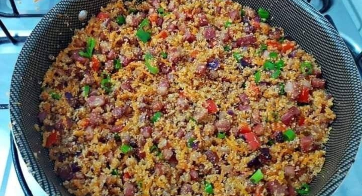 Uma farofa deliciosa e saborosa!