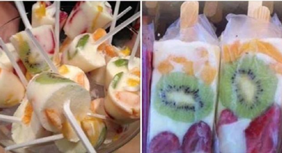 Picolé de Iogurte com Frutas