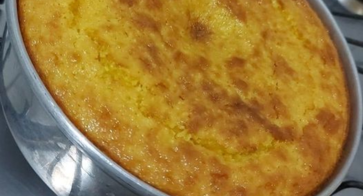 Bolo de milho simples e saboroso vai conquistar sua família 