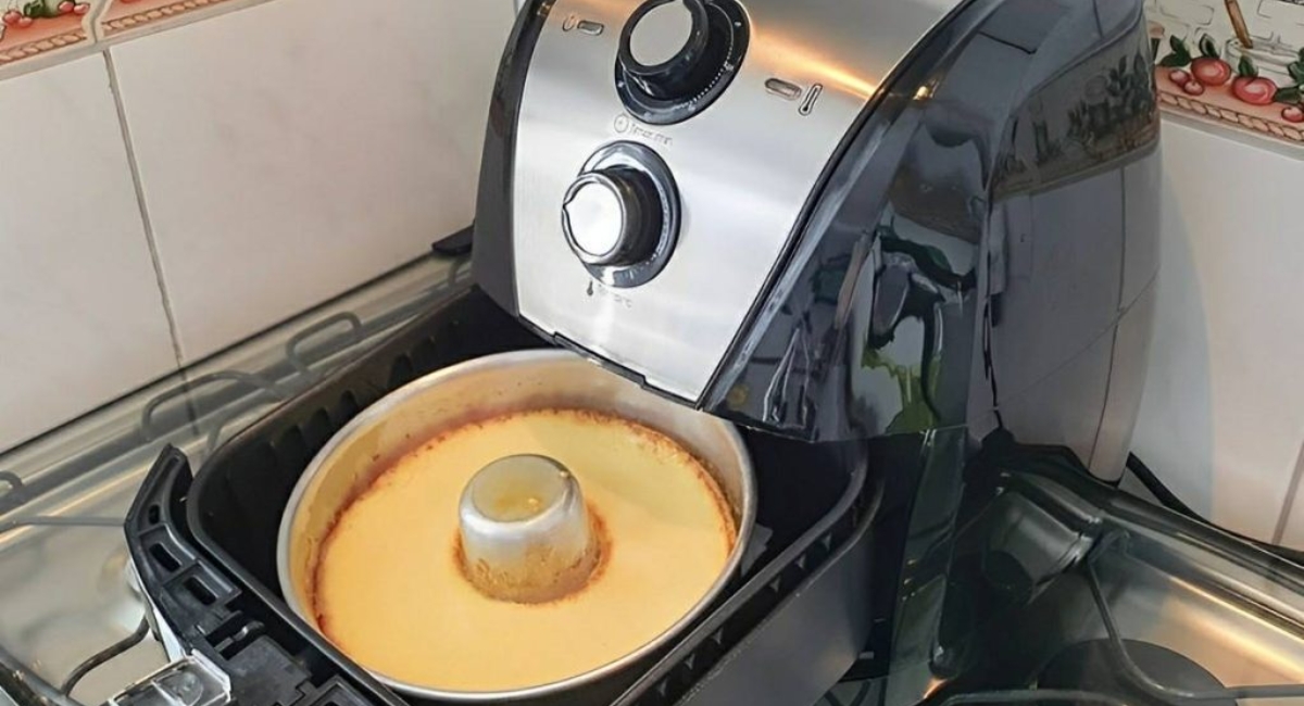 Pudim na AirFryer cremoso delicioso e ainda economiza o seu gás de cozinha