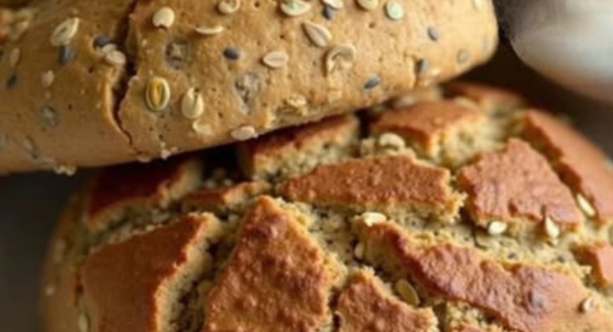 Receta de Pan de avena y chía sin harina