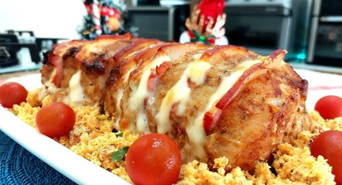 Receita de lombo suíno recheado para fazer na ceia de natal