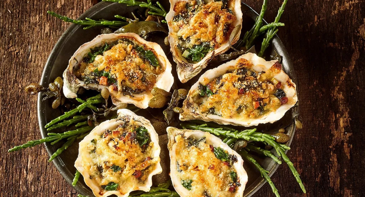 Gratin d'Huîtres farcies