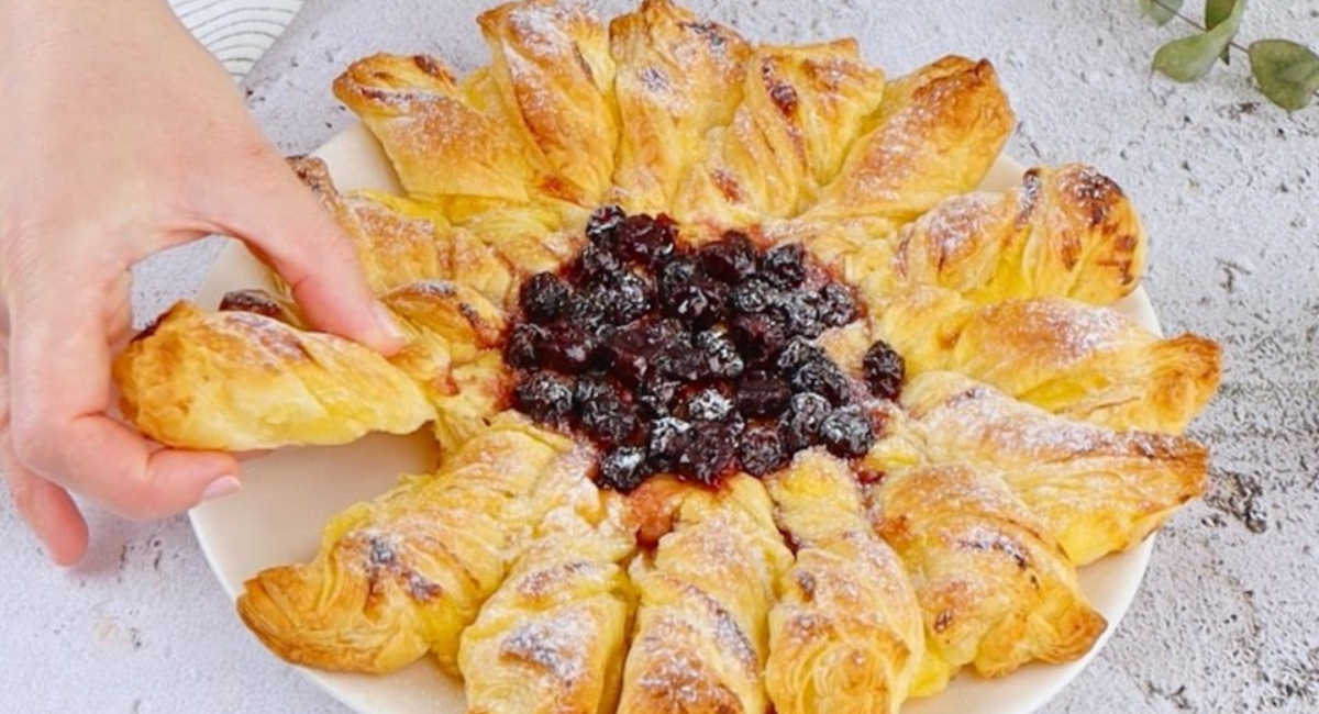 Tarte au tournesol sucrée