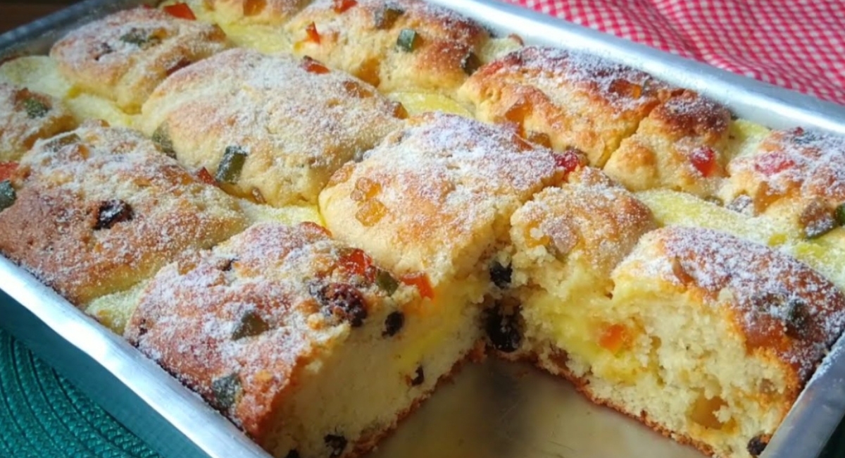Bolo Panetone na forma, fica melhor que o original