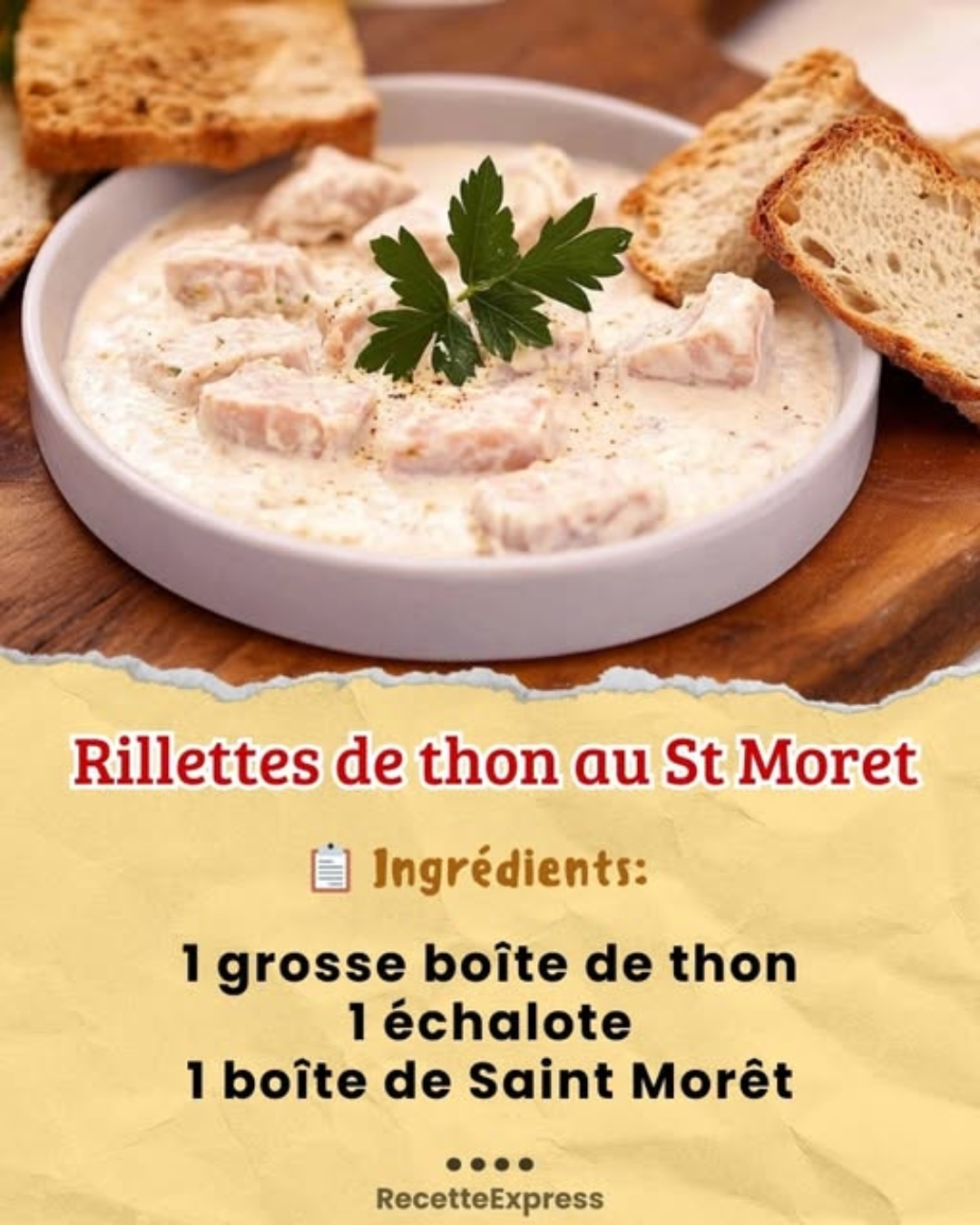 Rillettes de thon au St Moret