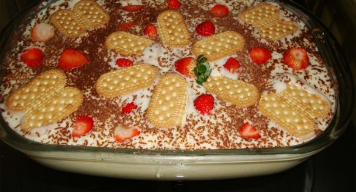 Pavê de bolacha de maizena sensacional 