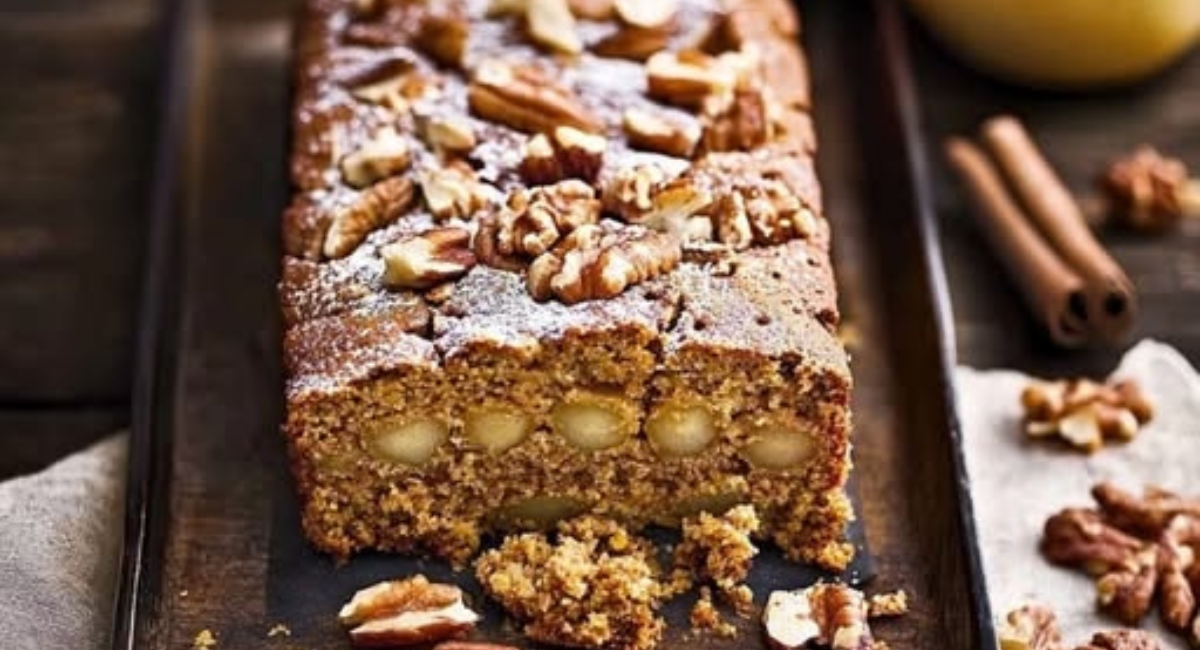 Cake aux Pommes Cannelle et noix