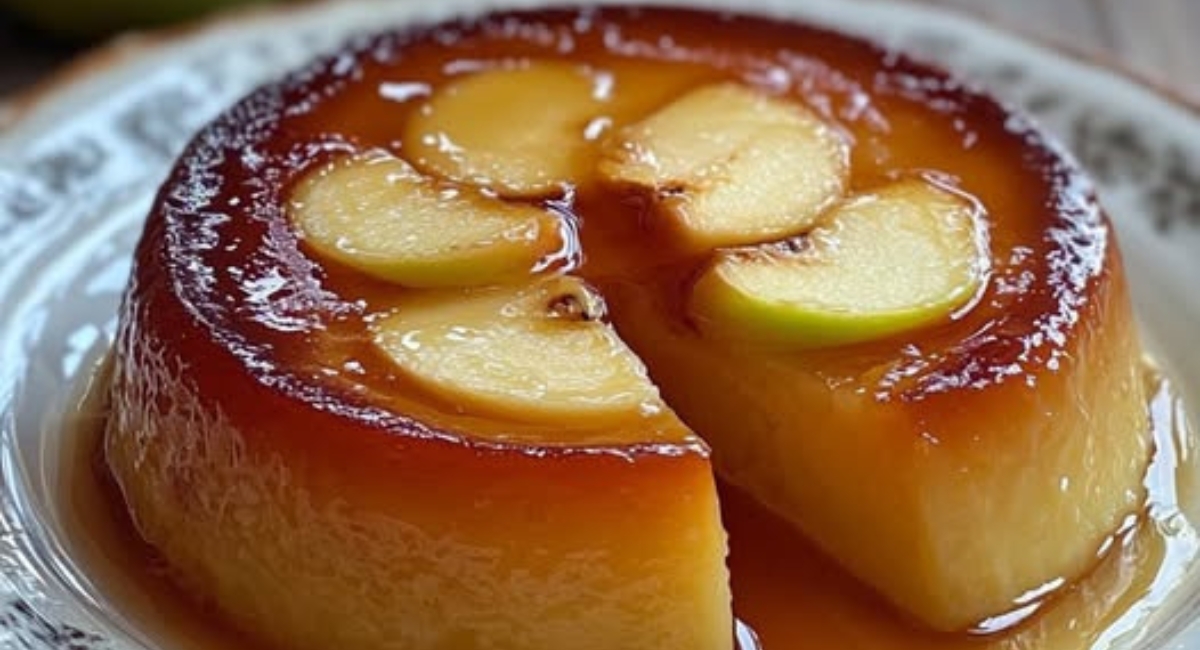 Flan de Manzana