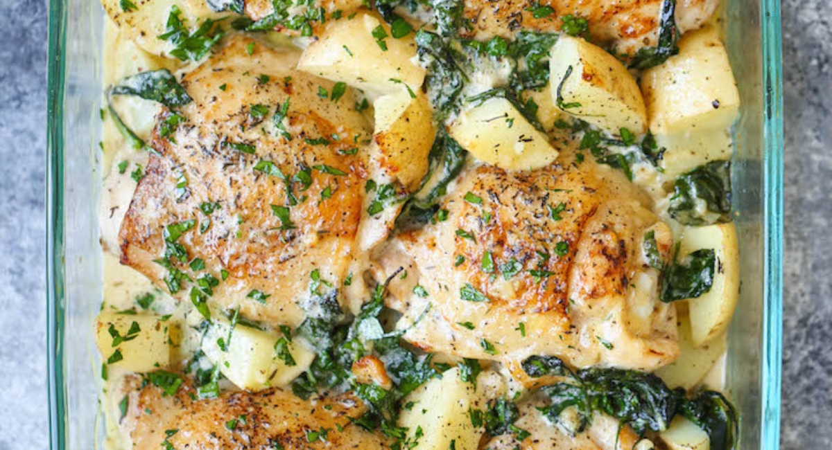 Garlic Parmesan Chicken and Potatoes