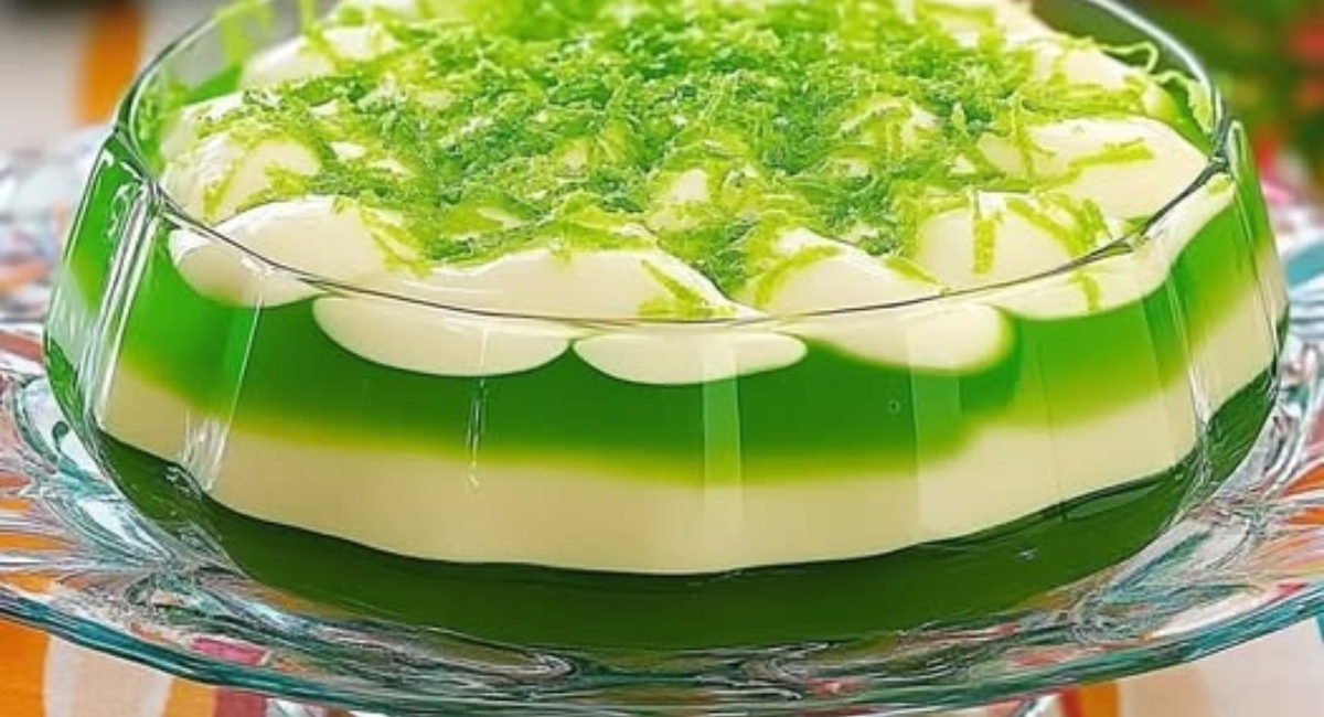 Gelatina Cremosa de Limão 