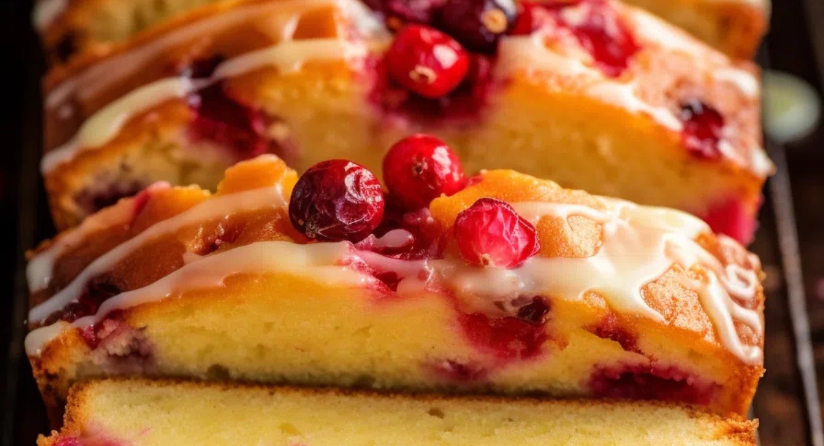 Cranberry Bread with Orange Glaze
