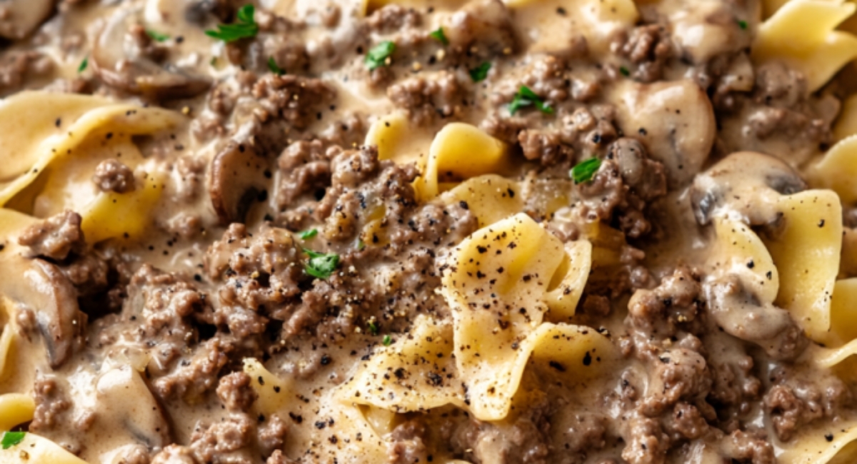 Ground Beef Stroganoff