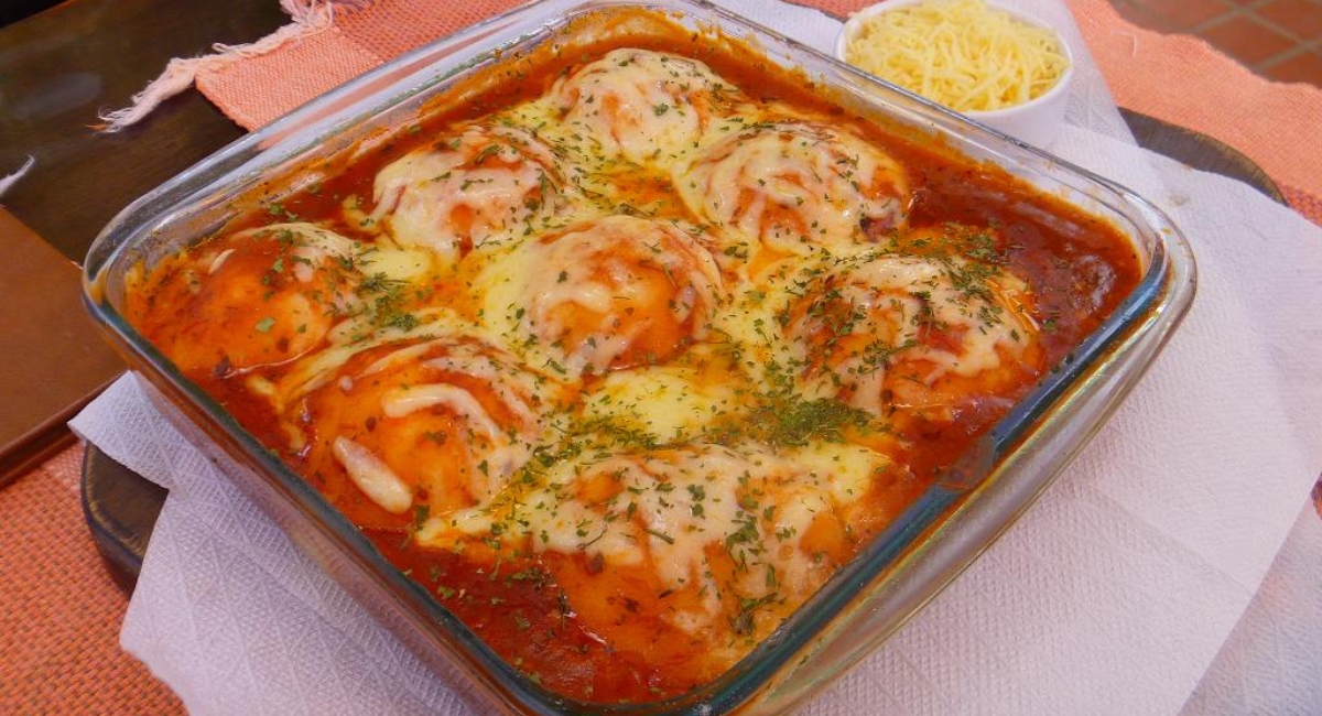 Macarrão Ninho ao Forno com Recheio Cremoso
