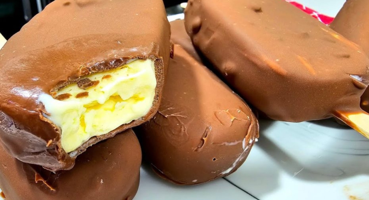 Picolé caseiro melhor que de sorveteria, todo mundo aprovou