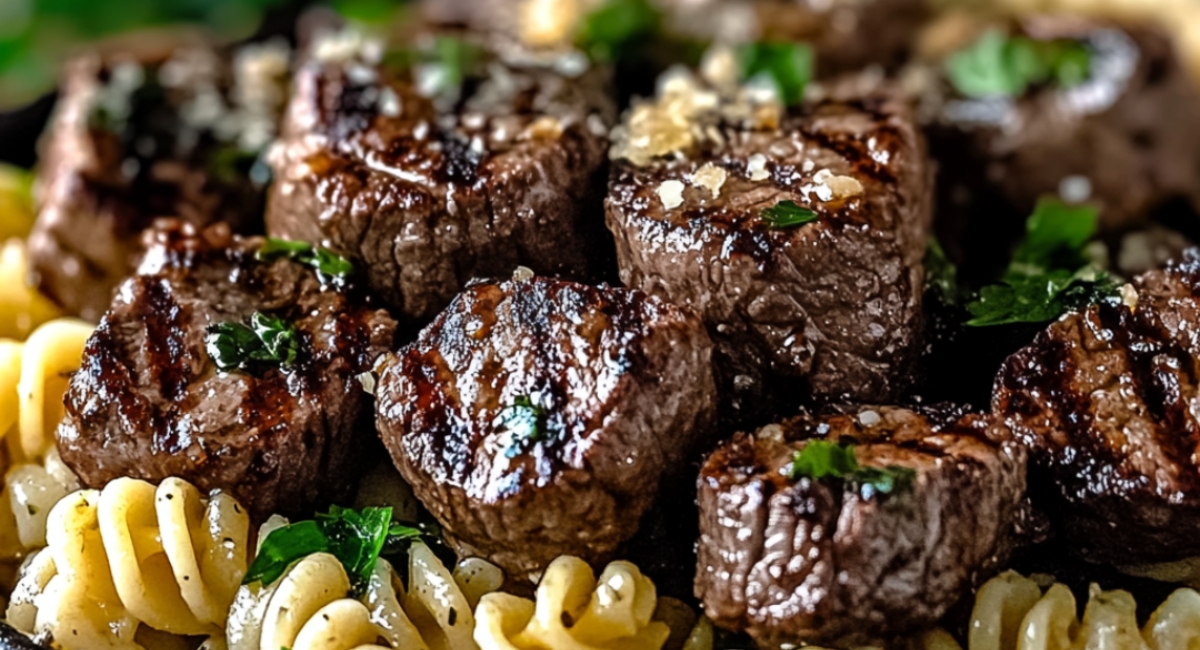 Steak Bites Rotini Pasta