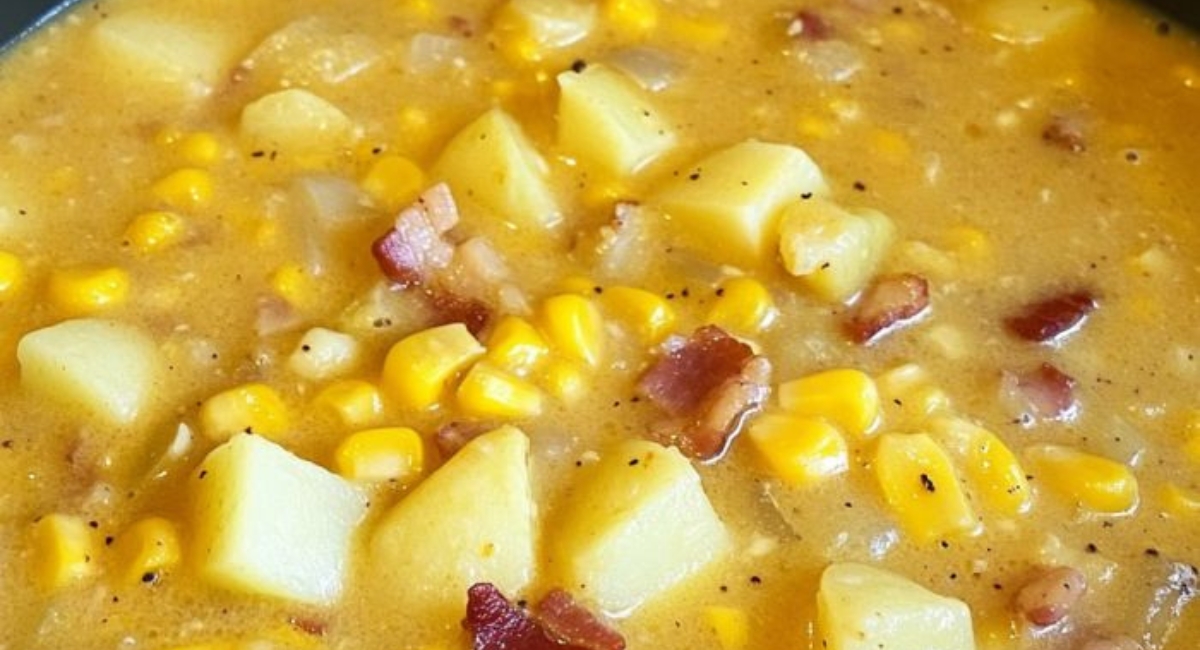 This creamy delight is known in our house as 'Amish Snow Day Soup'—perfect for chilly evenings!