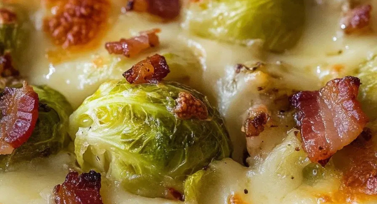 Bacon Brussels Sprouts Gratin