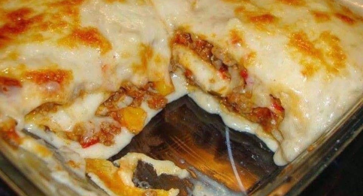 Lasanha com massa de panqueca