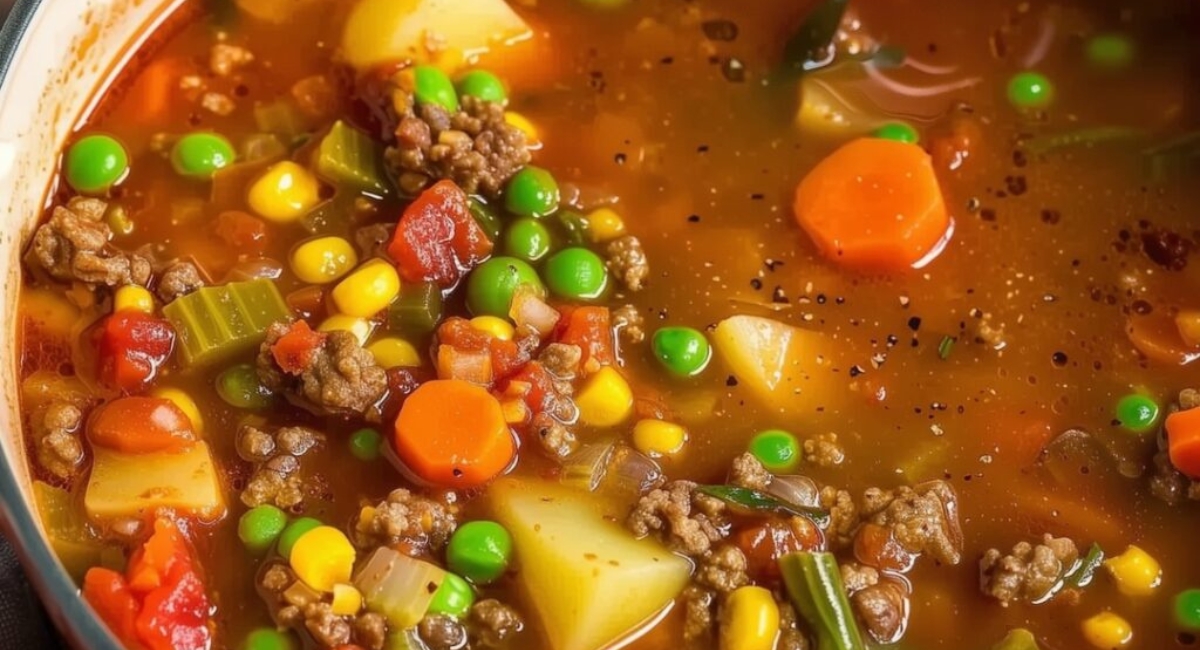 Easy Hamburger Soup Recipe – Quick & Delicious