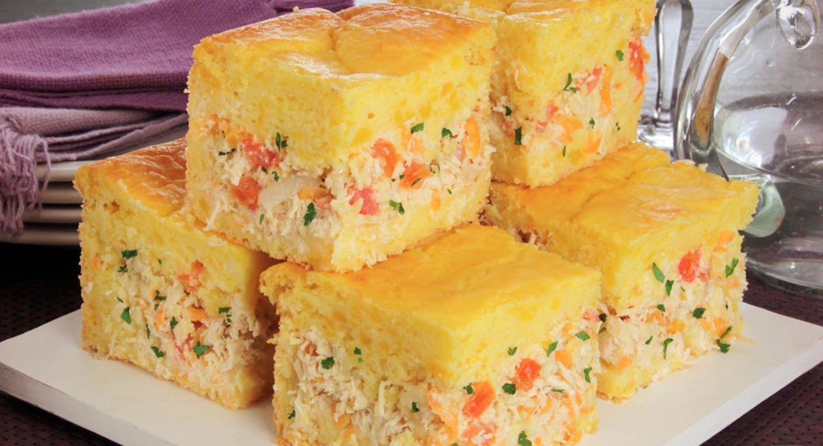 Torta De Frango Com Massa De Mandioquinha