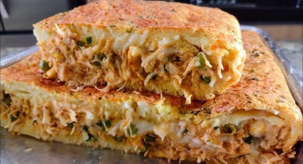 Torta De Frango Com Queijo