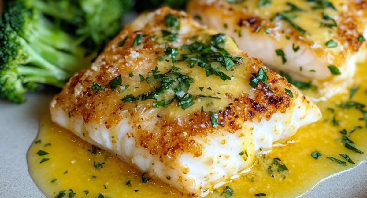 Cabillaud au Four à la Moutarde et Crème Citronnée