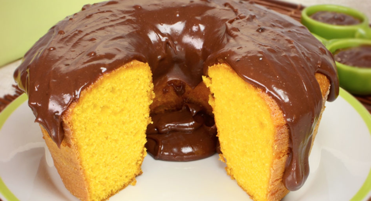 Bolo de cenoura fofinho