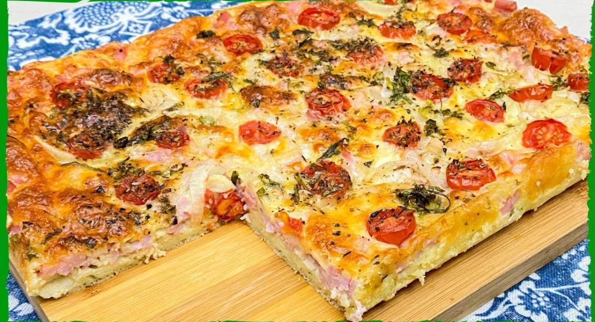 Torta de Presunto com Massa super saborosa: A criançada adora