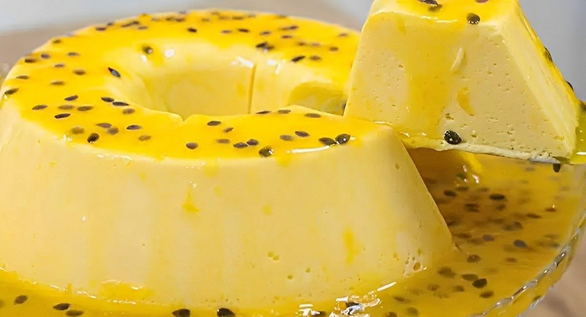 Pudim de maracujá que não vai ao forno delicioso cremoso e refrescante