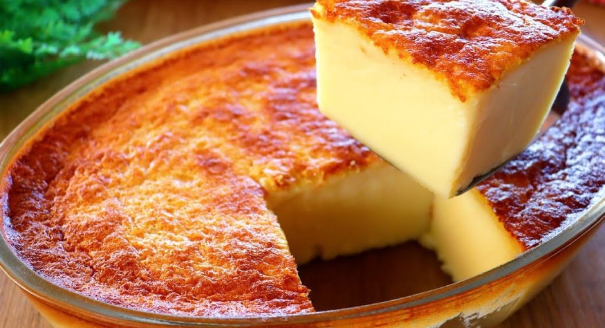 Bolo de leite segura marido, só colocar tudo no liquidificador
