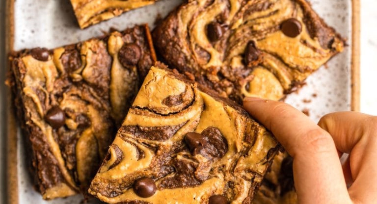 Fudgy Peanut Butter Brownies