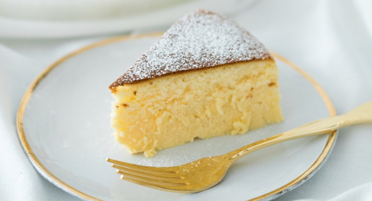 Nunca comi um Bolo de Iogurte tão fofo! Igual uma nuvem! Todo mundo vai amar