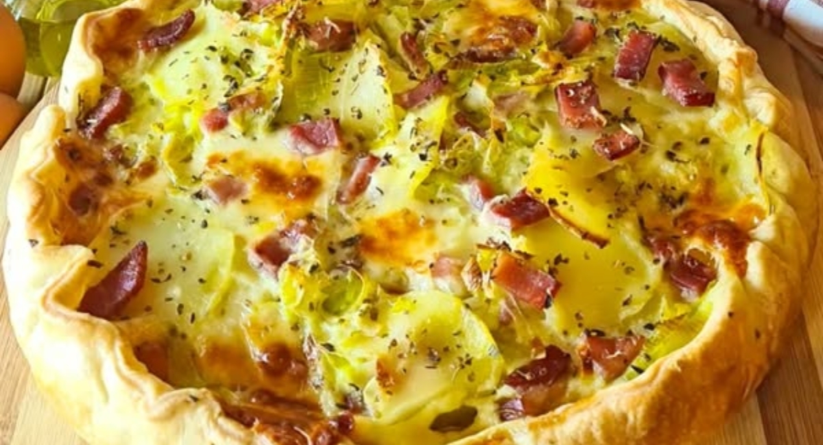 Tarte salée aux pommes de terre et jambon : la recette d’un plat facile et savoureux