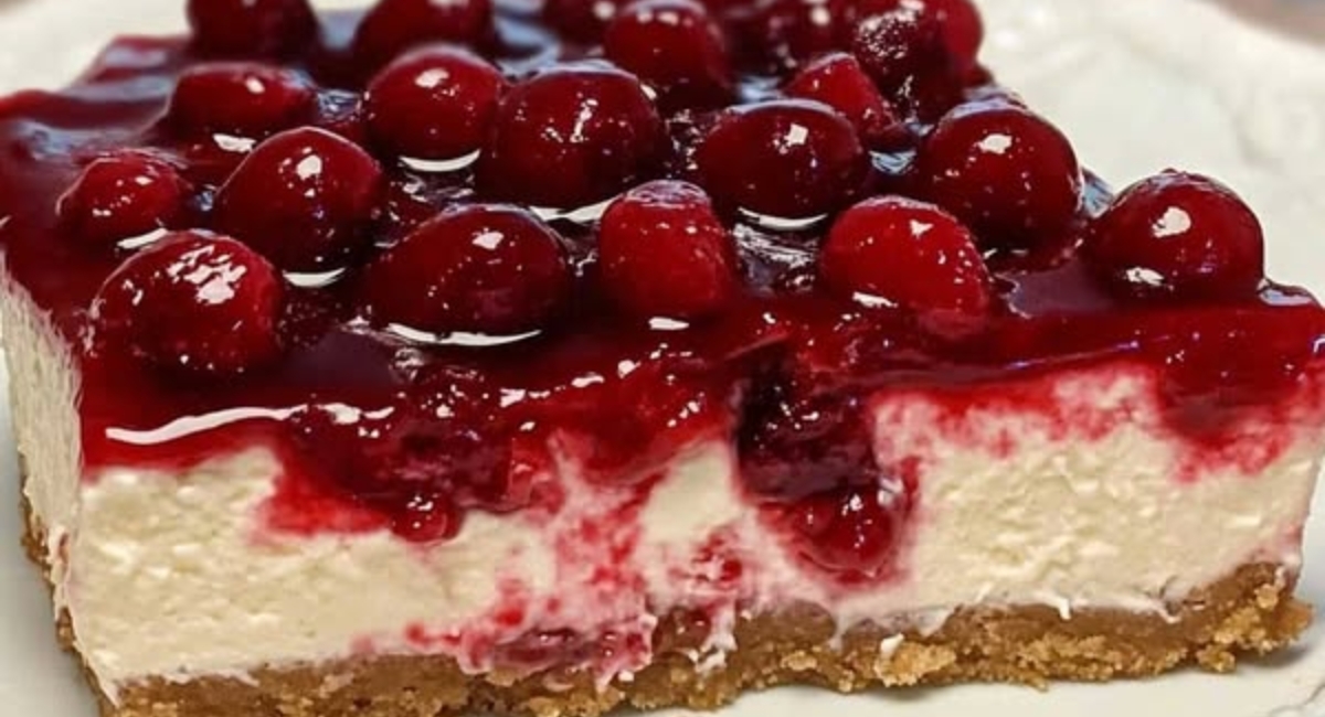 No Bake Cherry Cheesecake!