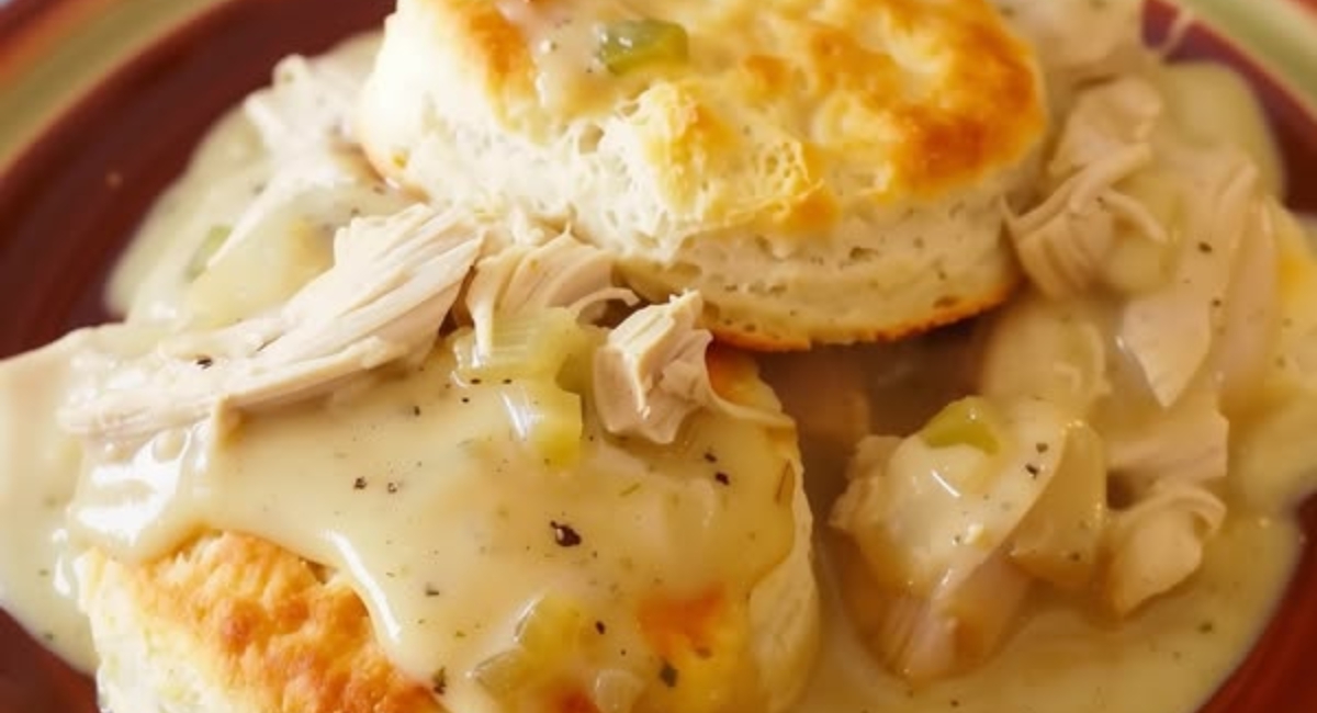 Chicken Gravy & Biscuits!