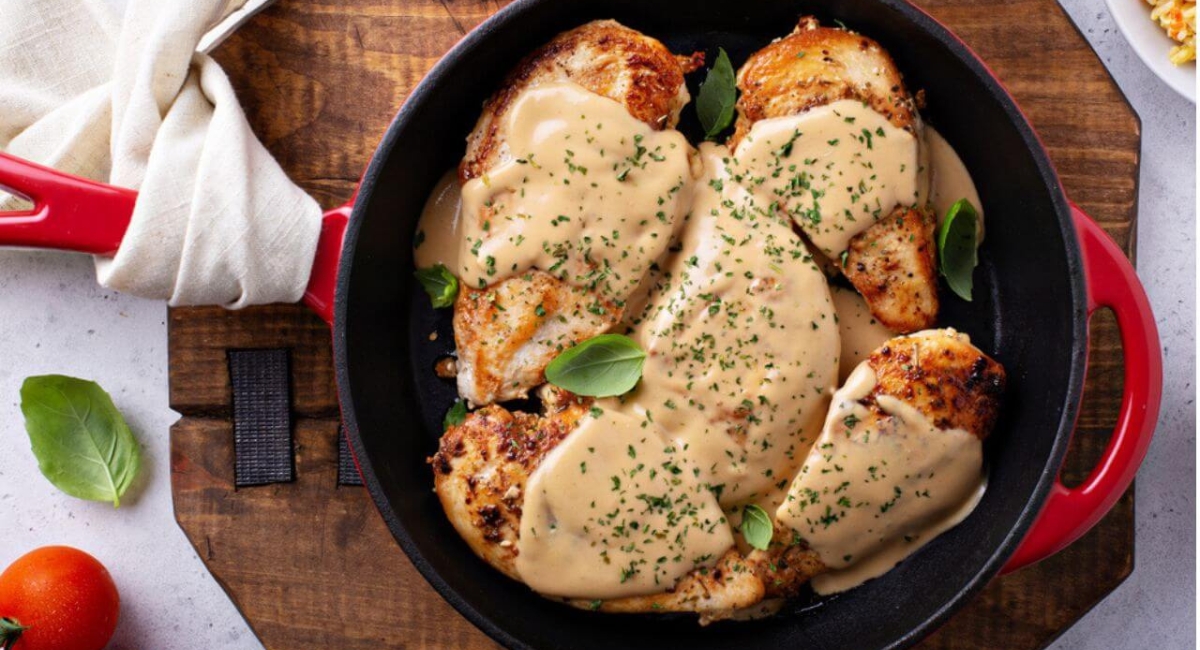 Filé de frango ao molho de mostarda