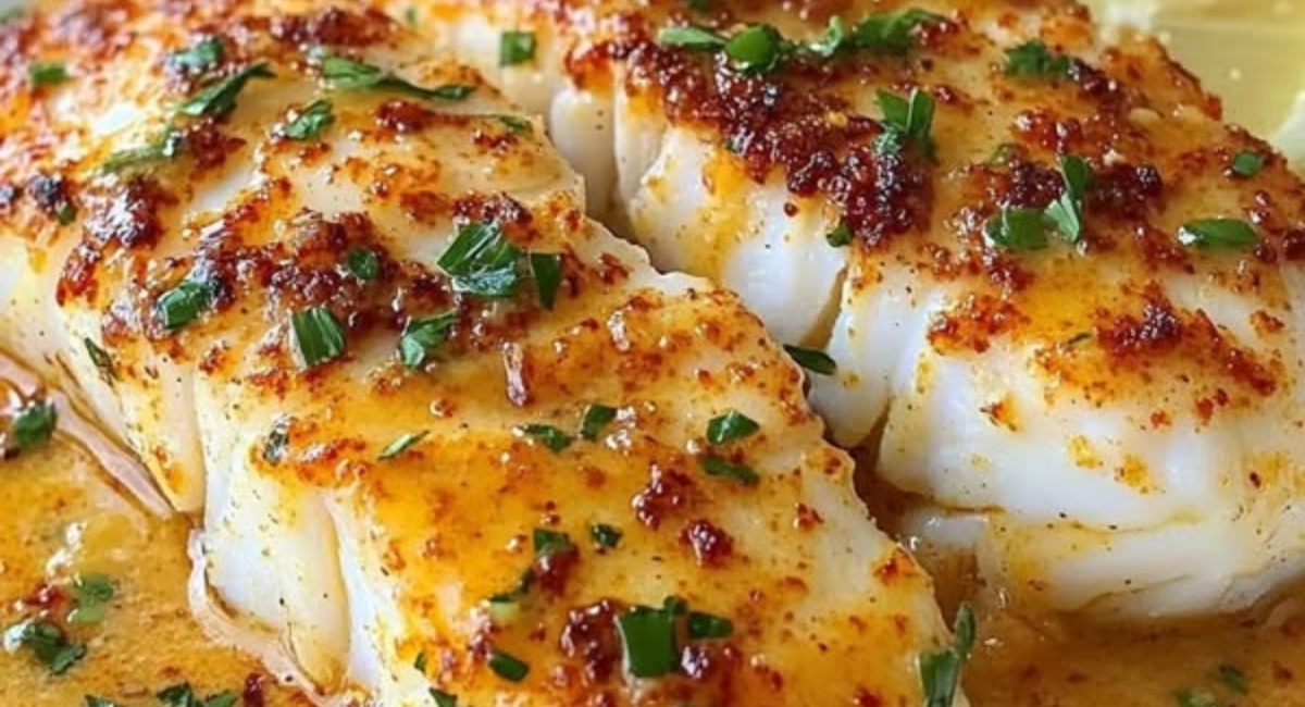 Pan Fried Cod with Lemon Butter Sauce