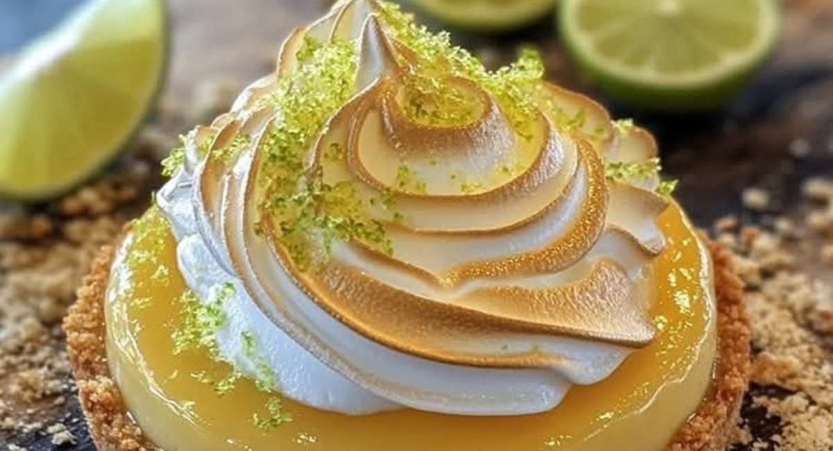 Torta de Limão com Crosta de Bolacha