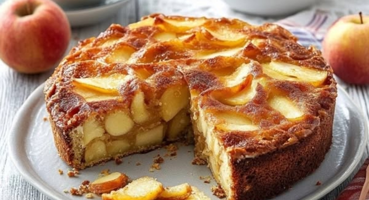 Gâteau Fondant avec des Pommes