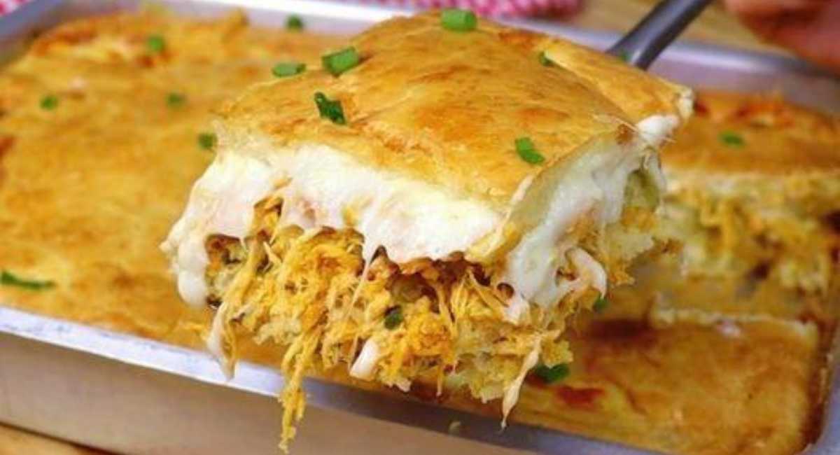 Torta de Frango de Liquidificador