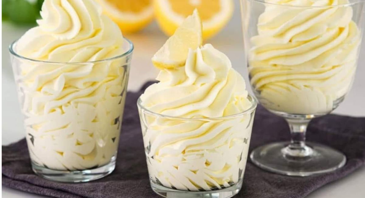 Crème au citron saine, sans œufs, sans sucre raffiné