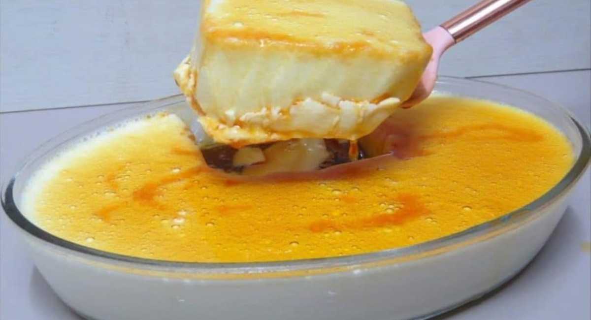 Pudim de leite ninho cremosão