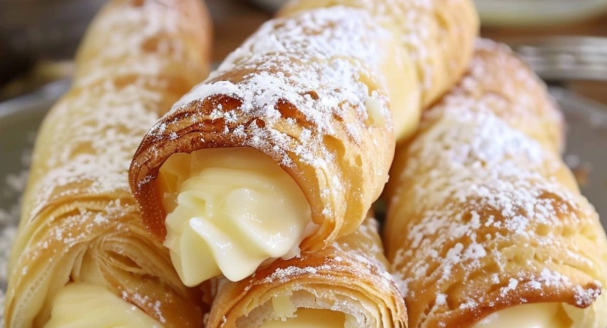 Italian Cream Stuffed Cannoncini