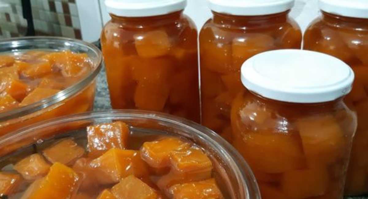 Compota de Abóbora em Pedaços