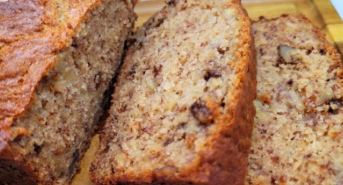 Bolo de Banana Saudável sem glúten