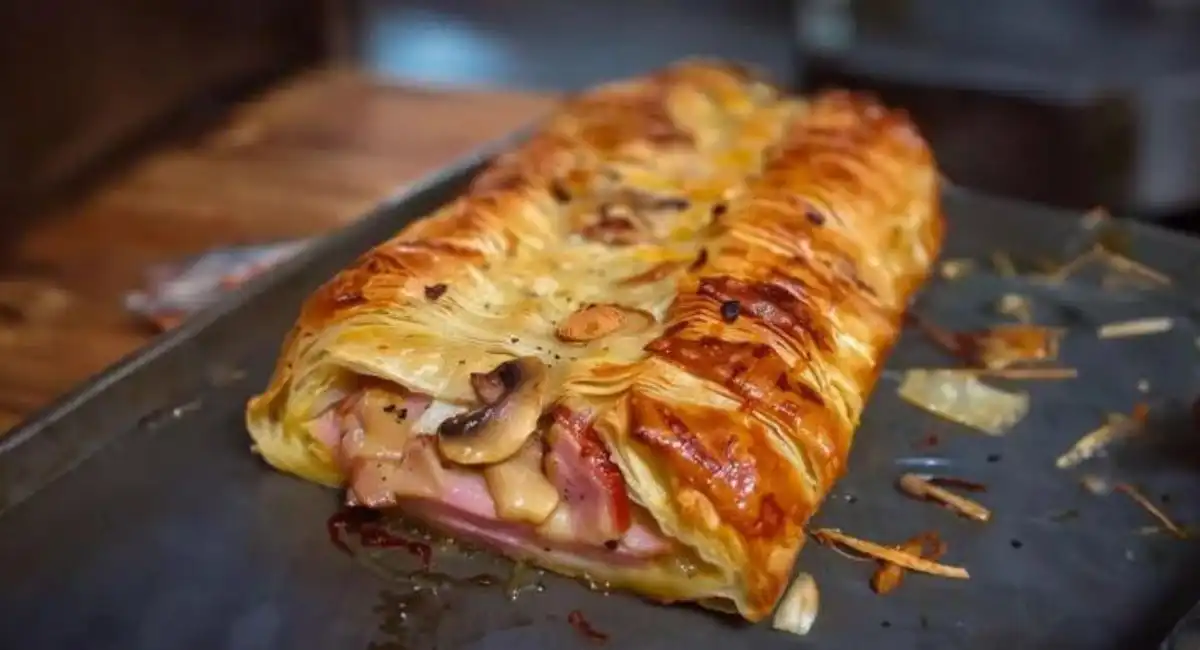 Feuilleté aux Champignons et Jambon