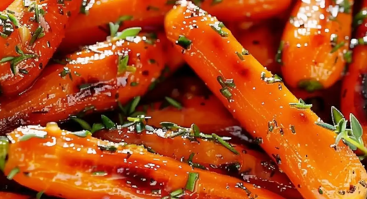 Honey Garlic Butter Roasted Carrots